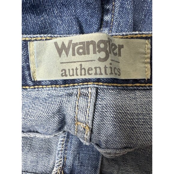 Wrangler Mens Authentics Blue Jeans 38x29 100% Cotton Straight Leg Denim - Picture 4 of 5